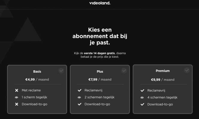 Streamingnieuws: Reclame bij Videoland en FearUnlimited stopt